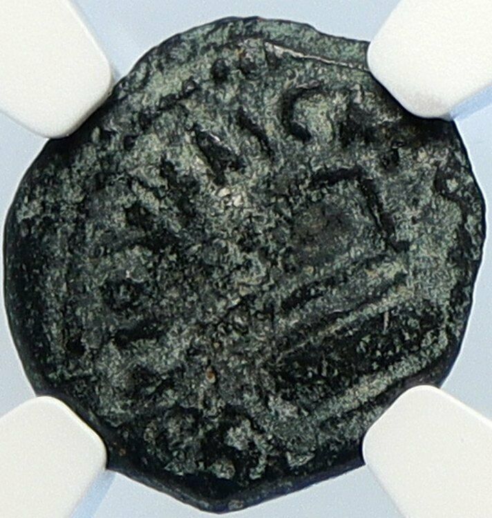 PONTIUS PILATE Tiberius Jerusalem JESUS CHRIST TRIAL Old Roman Coin NGC i106150