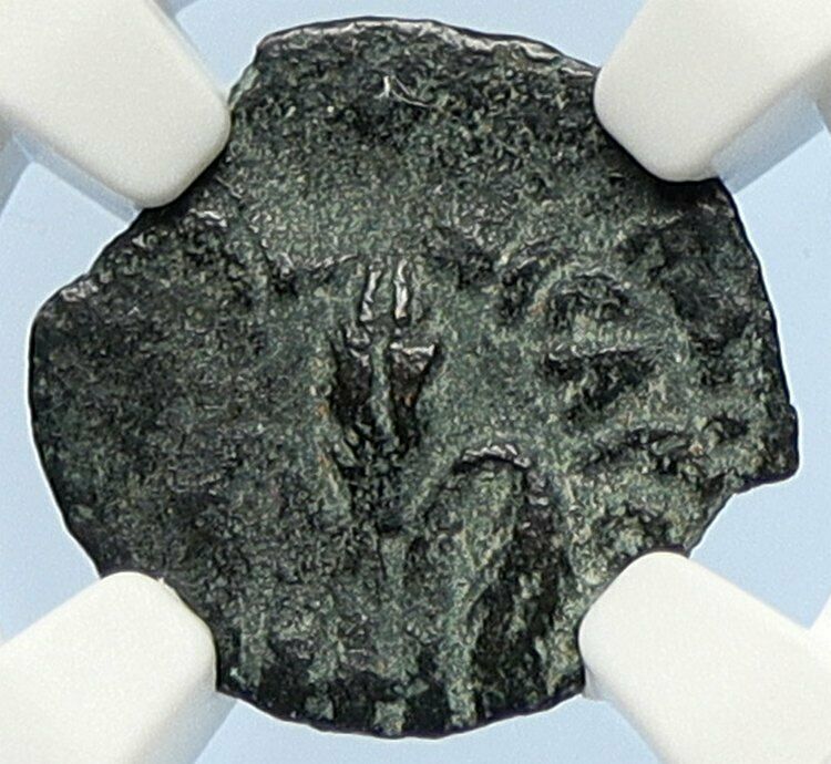 PONTIUS PILATE Tiberius Jerusalem JESUS CHRIST TRIAL Old Roman Coin NGC i106152