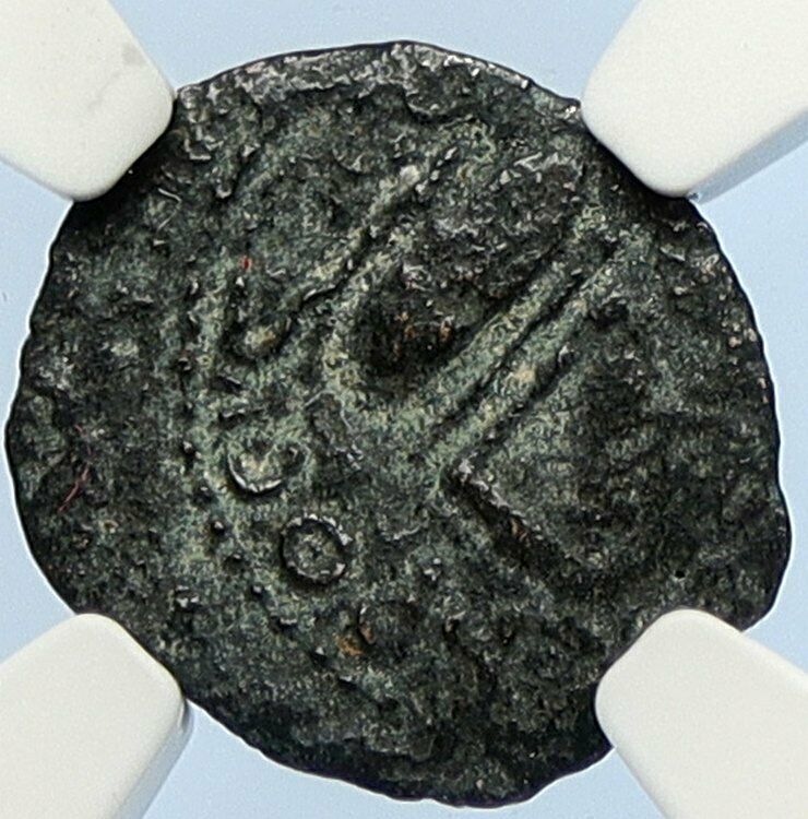 PONTIUS PILATE Tiberius Jerusalem JESUS CHRIST TRIAL Old Roman Coin NGC i106156