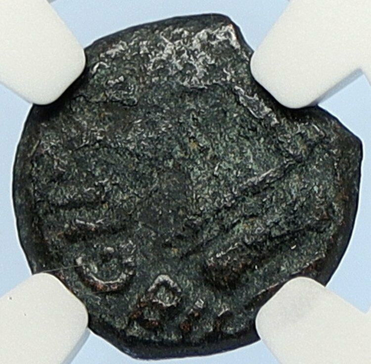 PONTIUS PILATE Tiberius Jerusalem JESUS CHRIST TRIAL Old Roman Coin NGC i106160