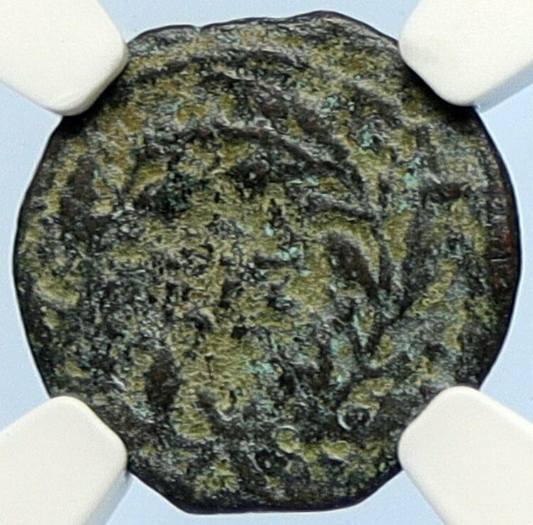 PONTIUS PILATE Tiberius Jerusalem JESUS CHRIST TRIAL Old Roman Coin NGC i106168