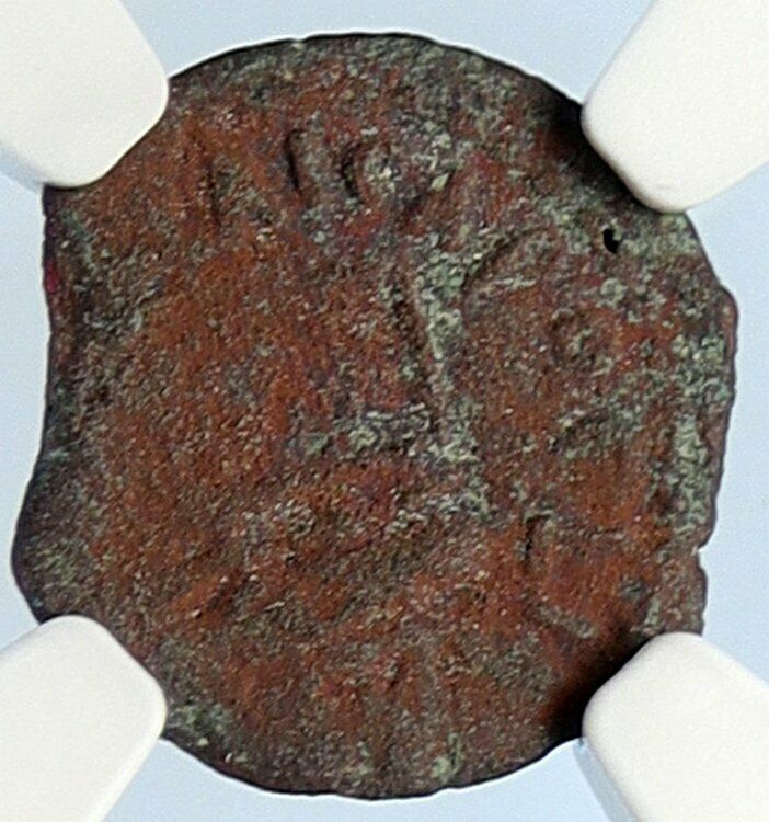 PONTIUS PILATE Tiberius Jerusalem JESUS CHRIST TRIAL Old Roman Coin NGC i106145