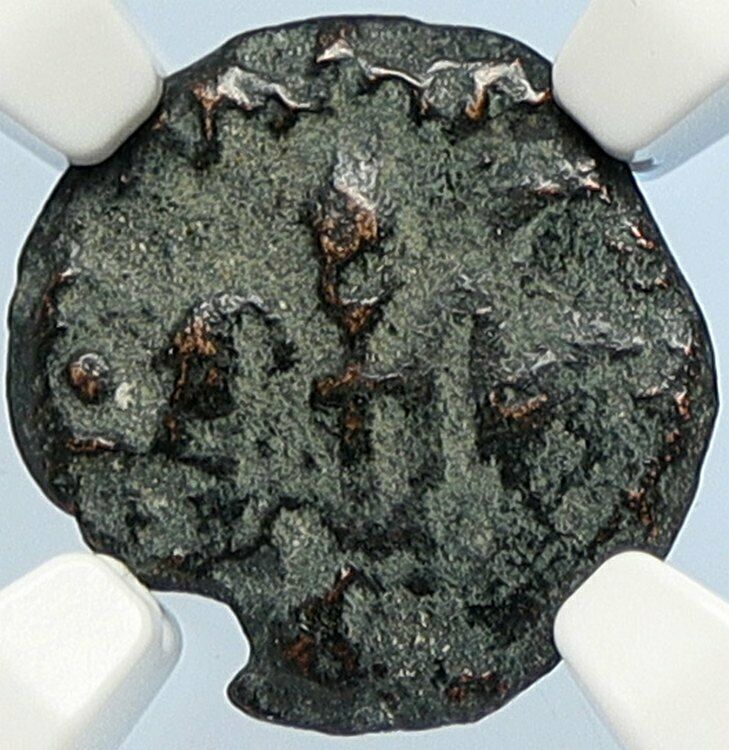 PONTIUS PILATE Tiberius Jerusalem JESUS CHRIST TRIAL Old Roman Coin NGC i106147