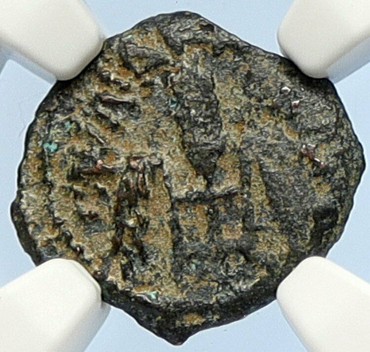 PONTIUS PILATE Tiberius Jerusalem JESUS CHRIST TRIAL Old Roman Coin NGC i106154