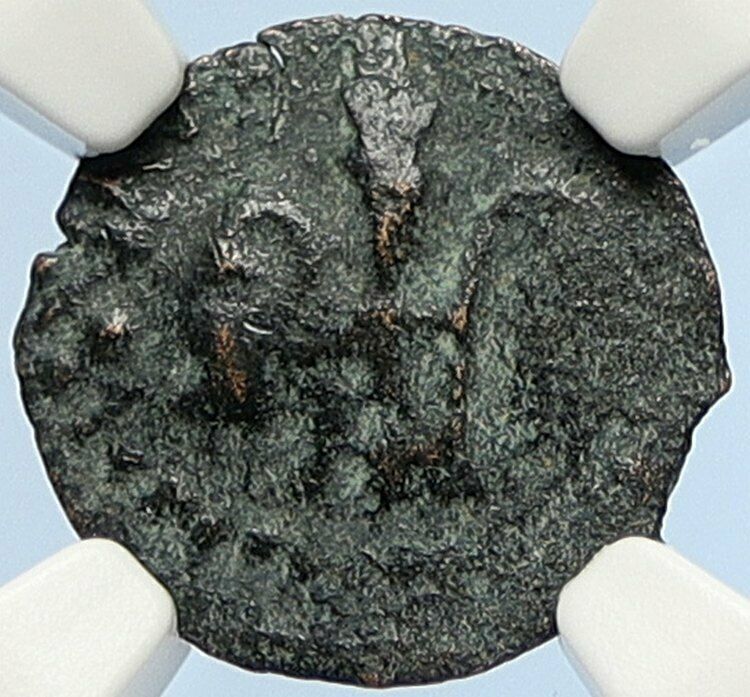 PONTIUS PILATE Tiberius Jerusalem JESUS CHRIST TRIAL Old Roman Coin NGC i106164