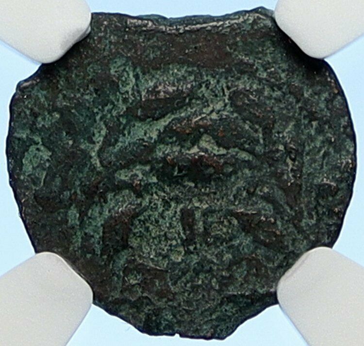 PONTIUS PILATE Tiberius Jerusalem JESUS CHRIST TRIAL Old Roman Coin NGC i106175