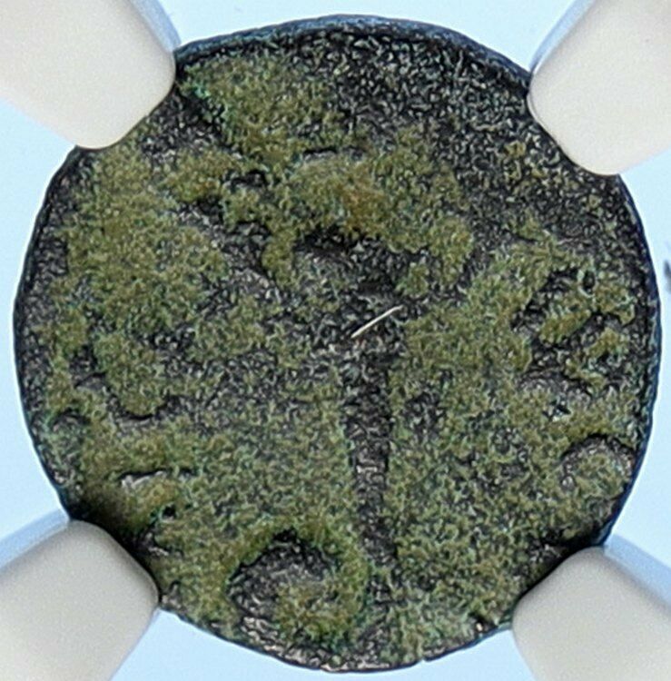 PONTIUS PILATE Tiberius Jerusalem JESUS CHRIST TRIAL Old Roman Coin NGC i106174