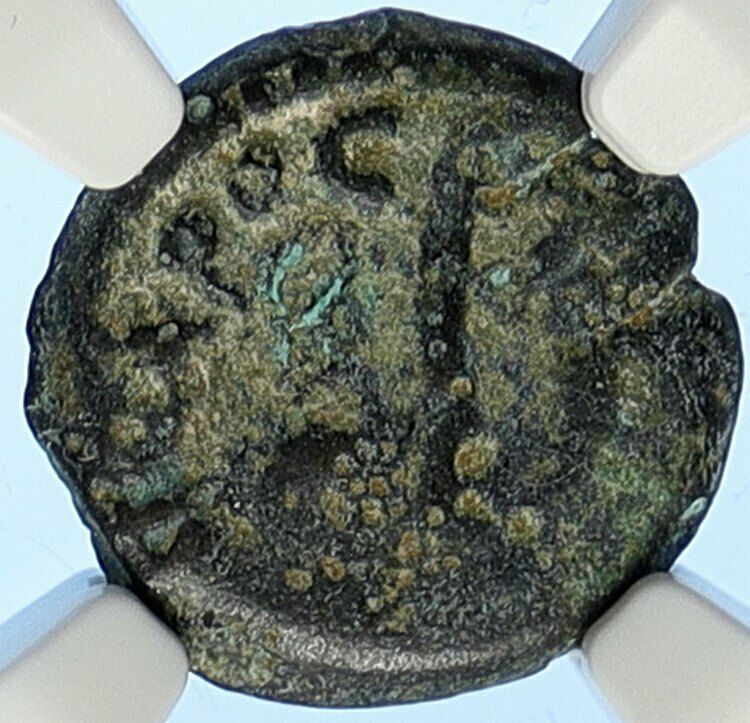 PONTIUS PILATE Tiberius Jerusalem JESUS CHRIST TRIAL Old Roman Coin NGC i106203