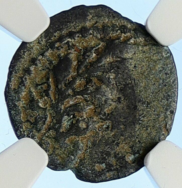 PONTIUS PILATE Tiberius Jerusalem JESUS CHRIST TRIAL Old Roman Coin NGC i106203