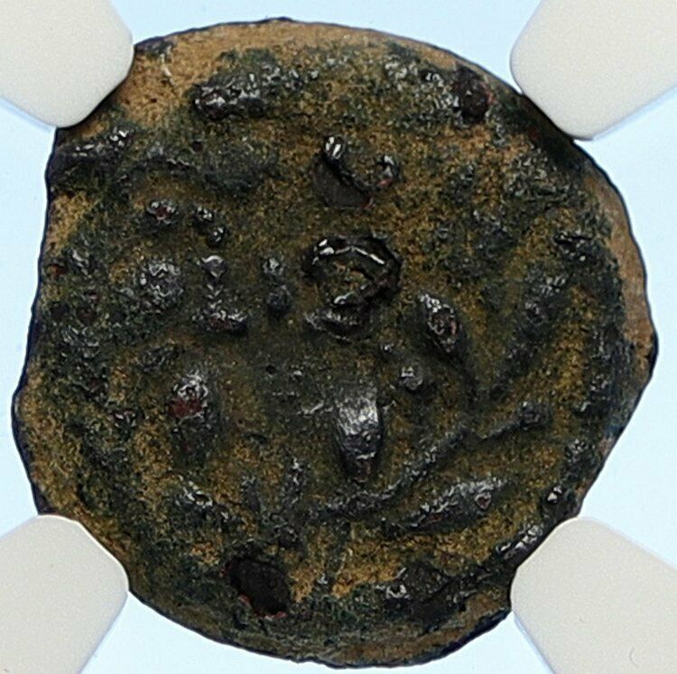 PONTIUS PILATE Tiberius Jerusalem JESUS CHRIST TRIAL Old Roman Coin NGC i106209