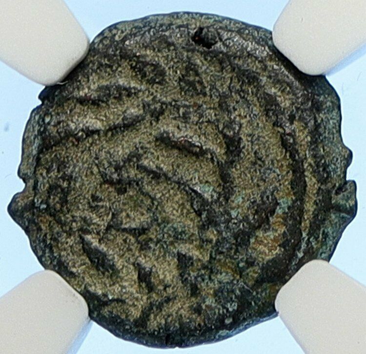 PONTIUS PILATE Tiberius Jerusalem JESUS CHRIST TRIAL Old Roman Coin NGC i106191