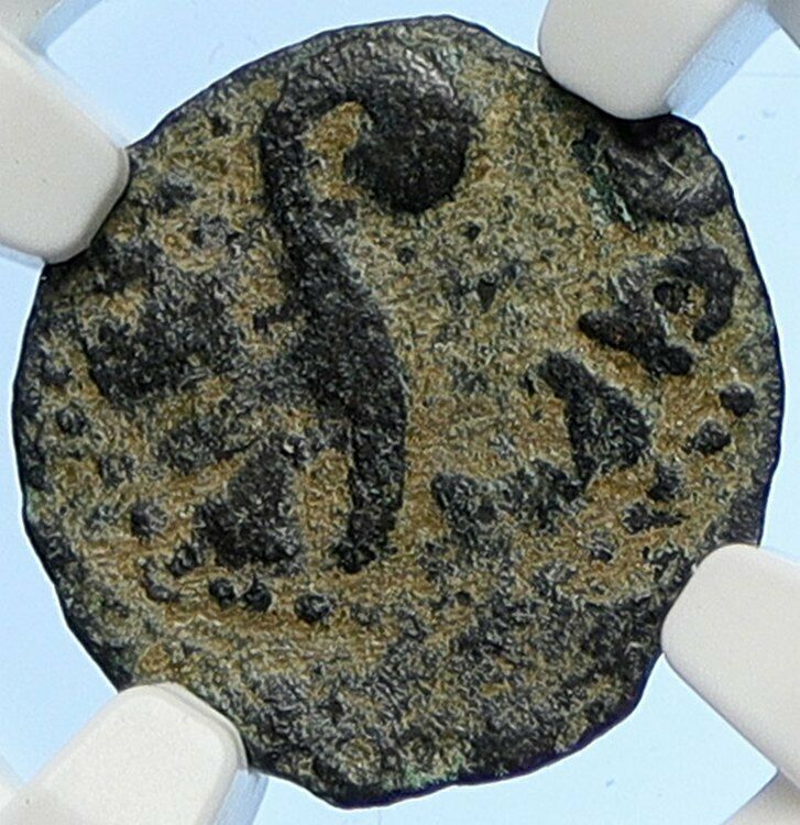 PONTIUS PILATE Tiberius Jerusalem JESUS CHRIST TRIAL Old Roman Coin NGC i106178