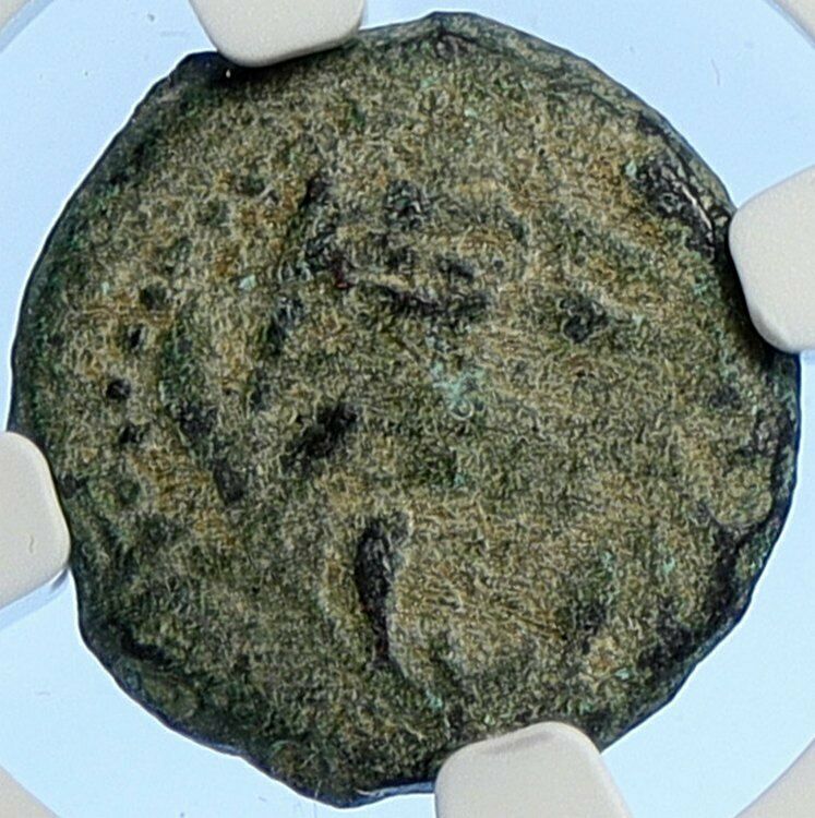 PONTIUS PILATE Tiberius Jerusalem JESUS CHRIST TRIAL Old Roman Coin NGC i106178