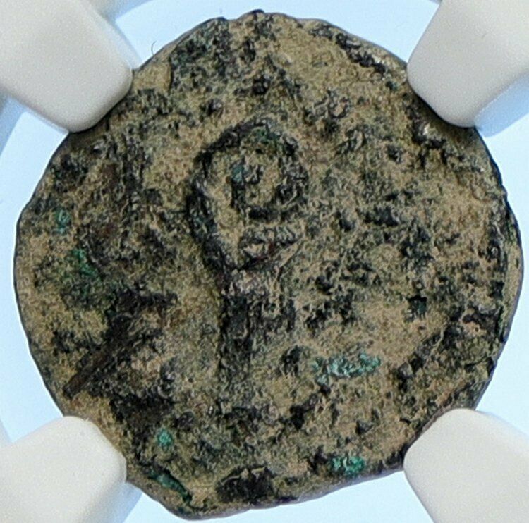 PONTIUS PILATE Tiberius Jerusalem JESUS CHRIST TRIAL Old Roman Coin NGC i106210