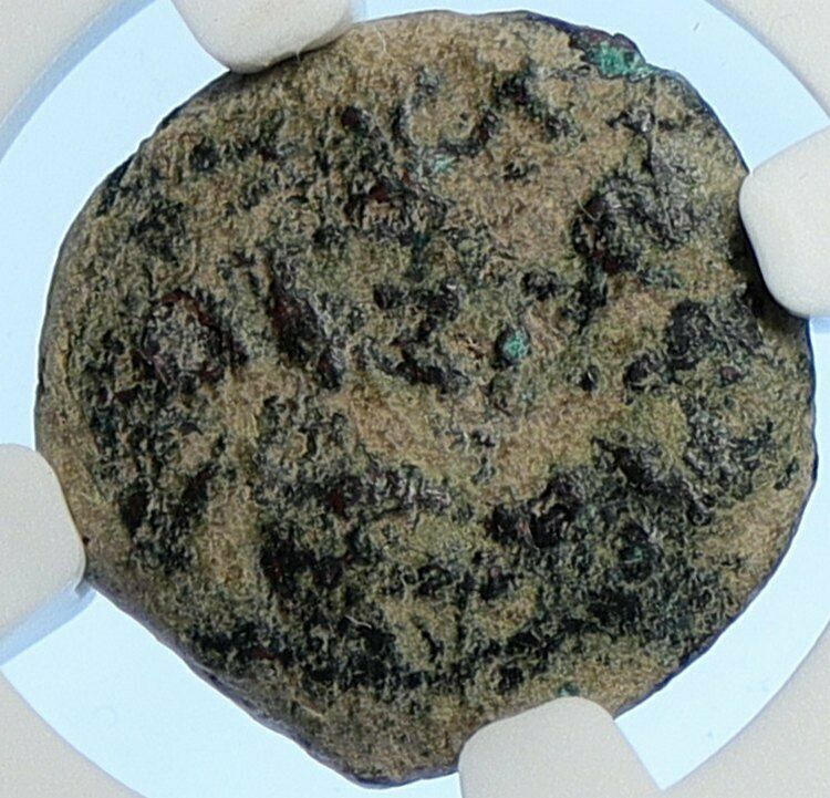 PONTIUS PILATE Tiberius Jerusalem JESUS CHRIST TRIAL Old Roman Coin NGC i106210