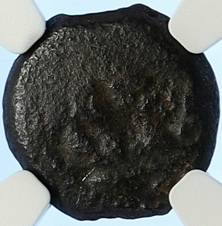 PONTIUS PILATE Tiberius Jerusalem JESUS CHRIST TRIAL Old Roman Coin NGC i106208