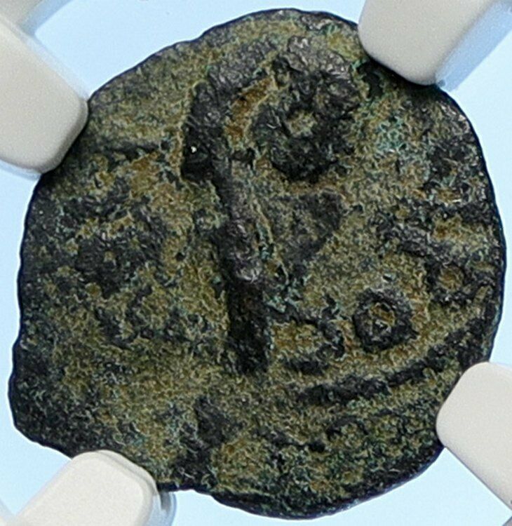 PONTIUS PILATE Tiberius Jerusalem JESUS CHRIST TRIAL Old Roman Coin NGC i106187