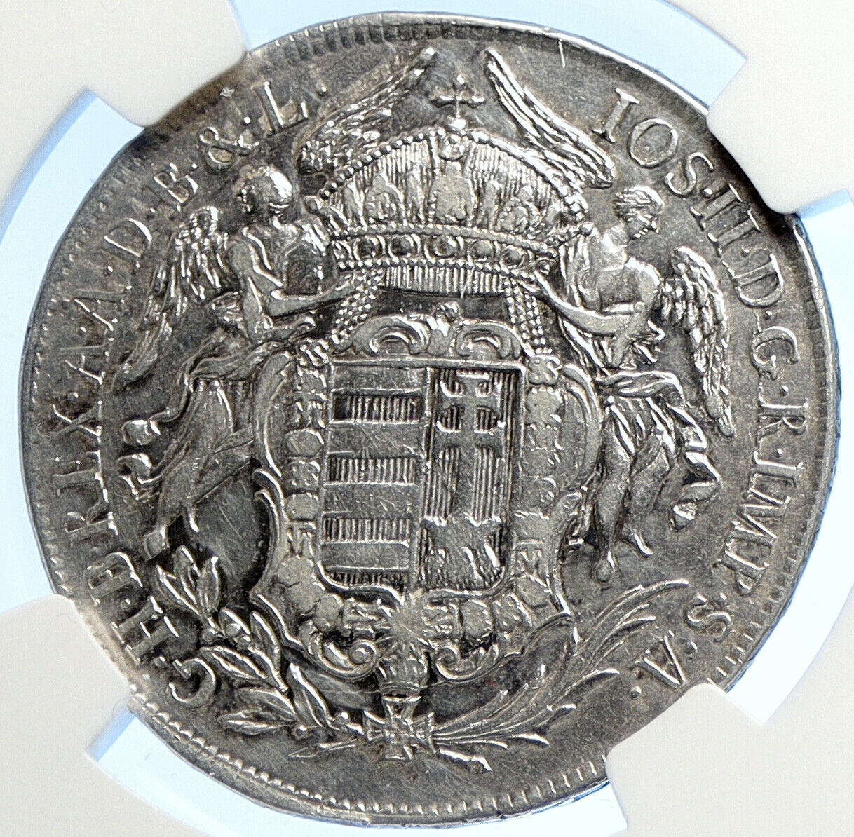 1783 HUNGARY King Joseph II MADONNA JESUS Silver 1/2 Half Taler Coin NGC i106219