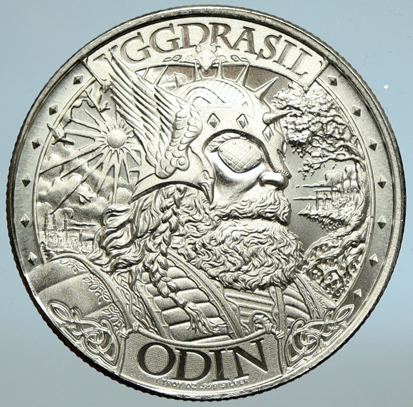 2000-2020 UNITED STATES Odin Bifrost City of ASGARD 1 OZ Silver Medal i105554