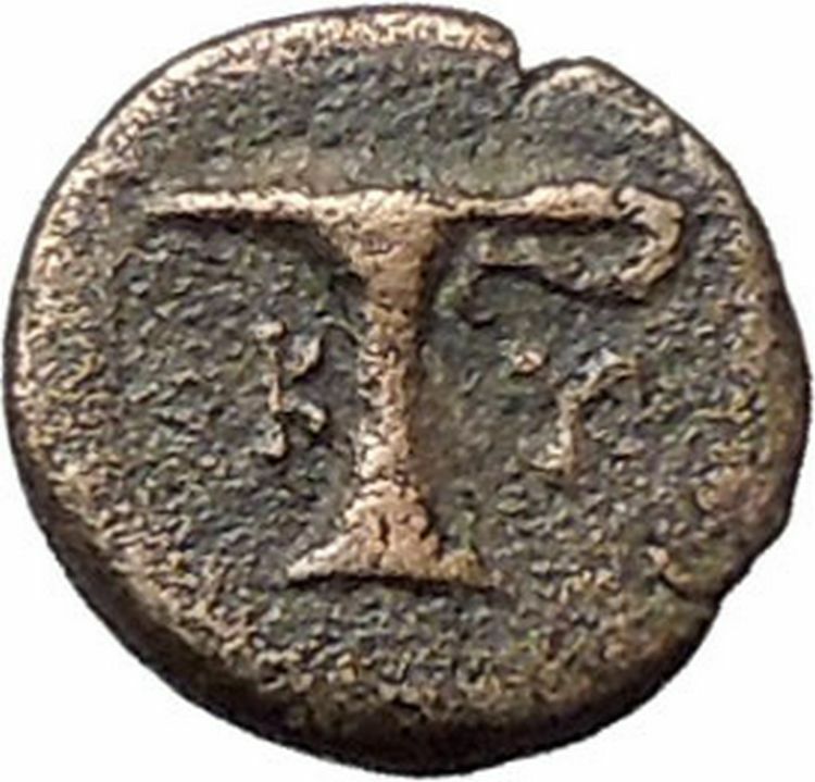 Kyme in Aeolis 350BC EAGLE & VASE on Authentic Ancient Greek Coin i48611