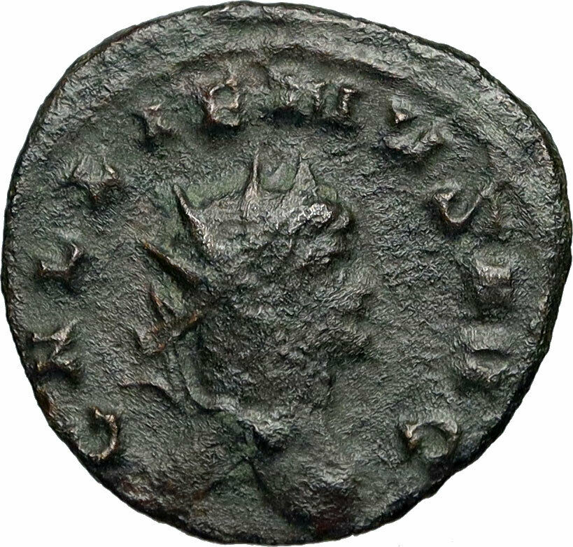 GALLIENUS son of Valerian I 267AD Authentic Ancient Roman Coin GOAT i84315