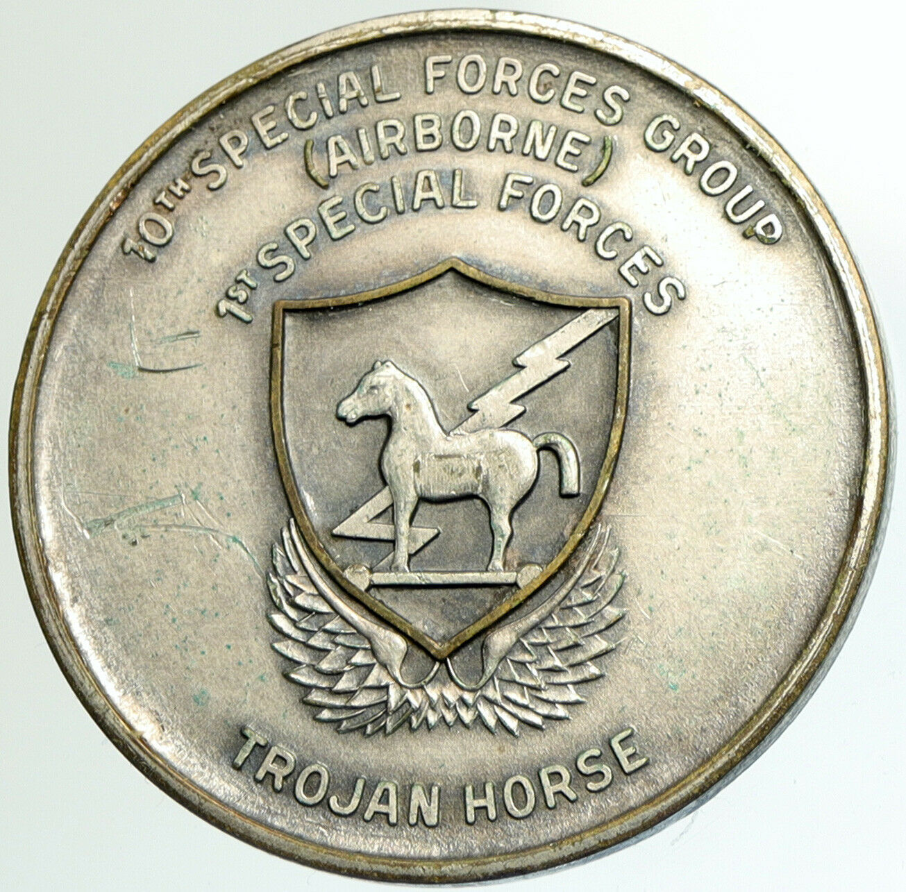 USA Vietnam SPECIAL FORCES Trojan Horse 10th Show Piece Challenge Coin i102258