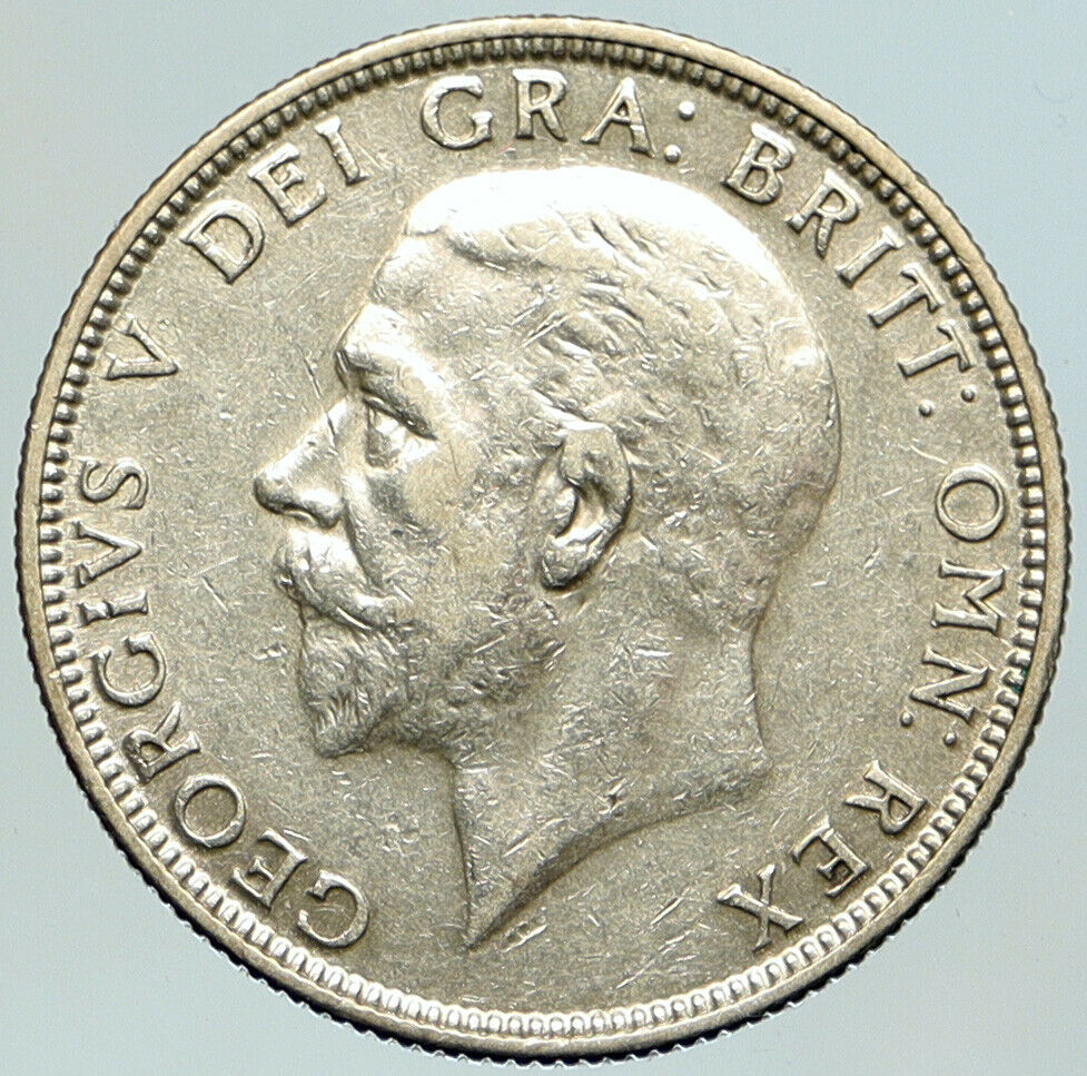 1935 Great Britain UK United Kingdom SILVER FLORIN Coin King George V i105183