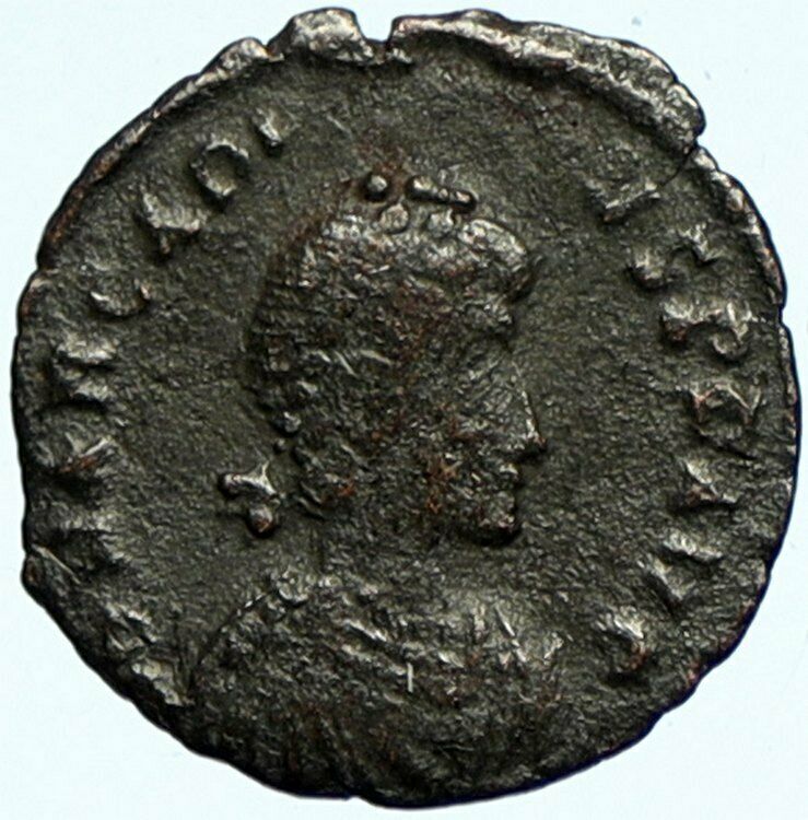 ARCADIUS Crowned by Victory CONSTANTINOPLE Authentic Ancient Roman Coin i101812