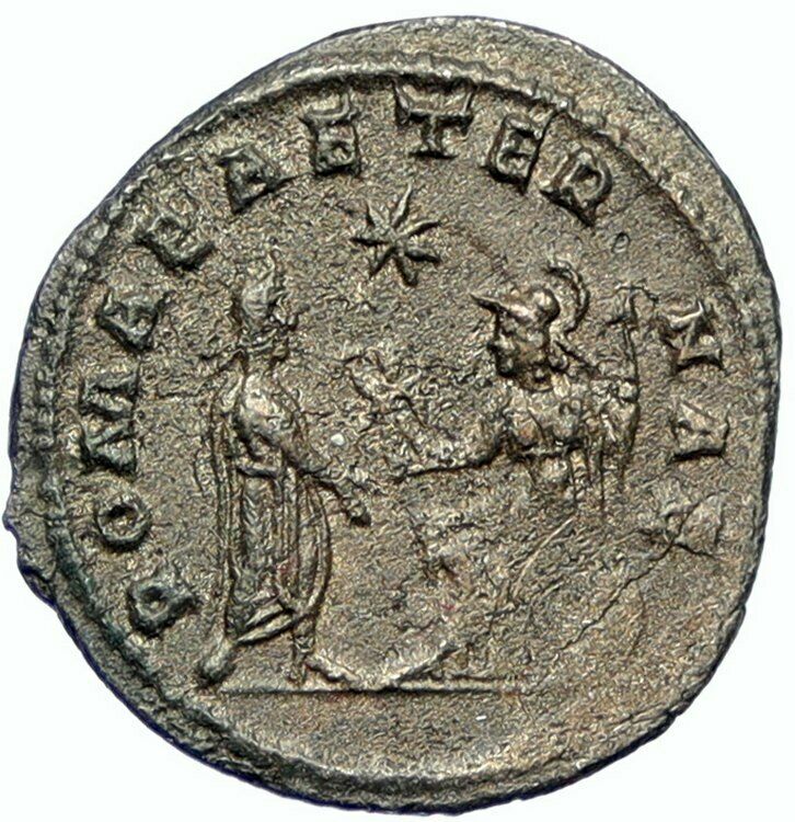 SALONIA Authentic Ancient 255AD Antioch Antique Roman Coin ROMA VICTORY i100518