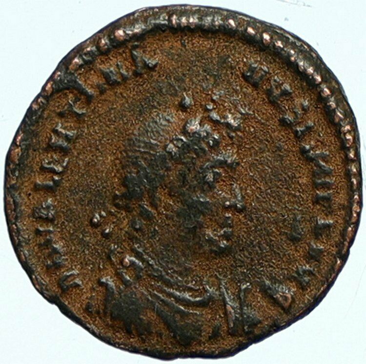 VALENTINIAN II Antioch Authentic Ancient Roman Coin City Goddess ROMA i101818