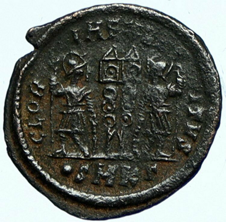 CONSTANTINE I the Great Authentic Ancient Roman Coin WAR LEGION SOLDIERS i101814