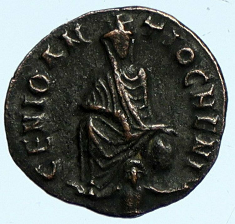 MAXIMINUS II DAIA Ancient Roman Coin APOLLO Pagans Persecute Christians i101813