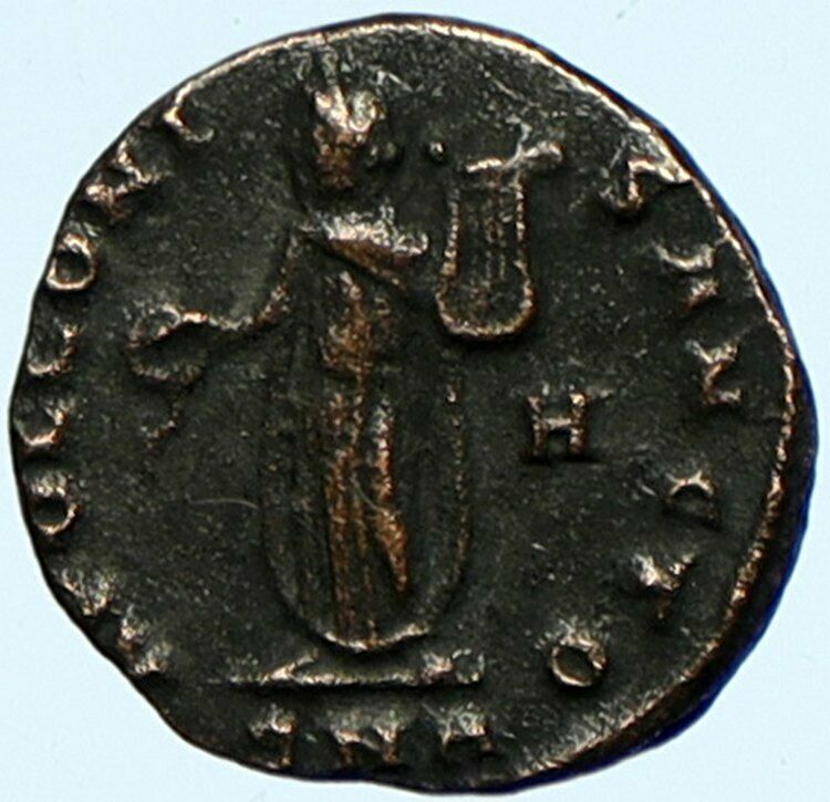 MAXIMINUS II DAIA Ancient Roman Coin APOLLO Pagans Persecute Christians i101813