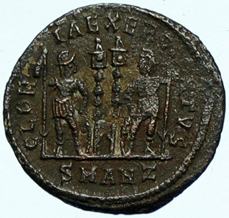 CONSTANTIUS II Antioch Authentic Ancient Roman Coin WAR LEGION SOLDIERS i101815