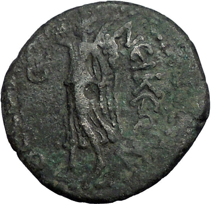 COMMODUS 177AD Thessalonica Macedonia Nike Authentic Ancient Roman Coin i55865