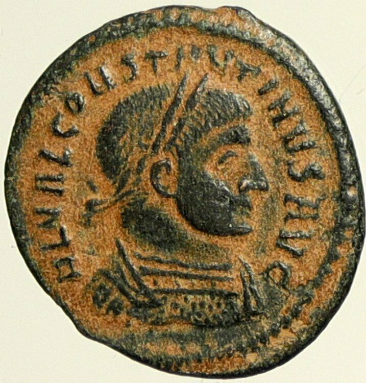 CONSTANTINE I the GREAT Rome Ancient Authentic OLD Roman Coin RARE PAX i101454