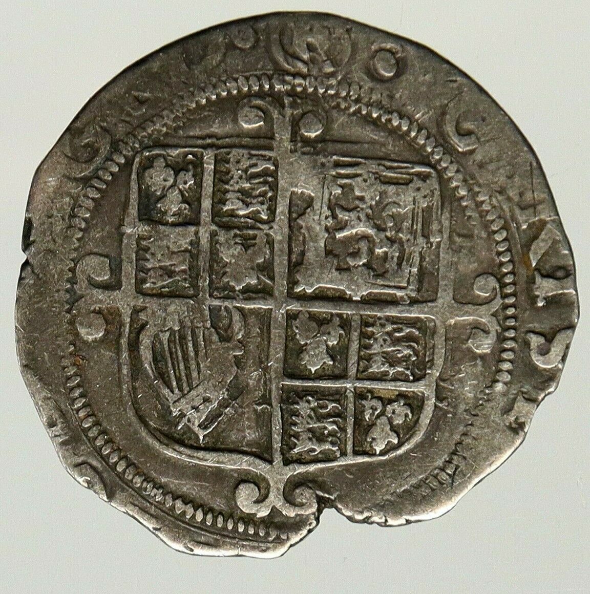 1660-62 GREAT BRITAIN UK United Kingdom Charles II Silver Shilling Coin i93154