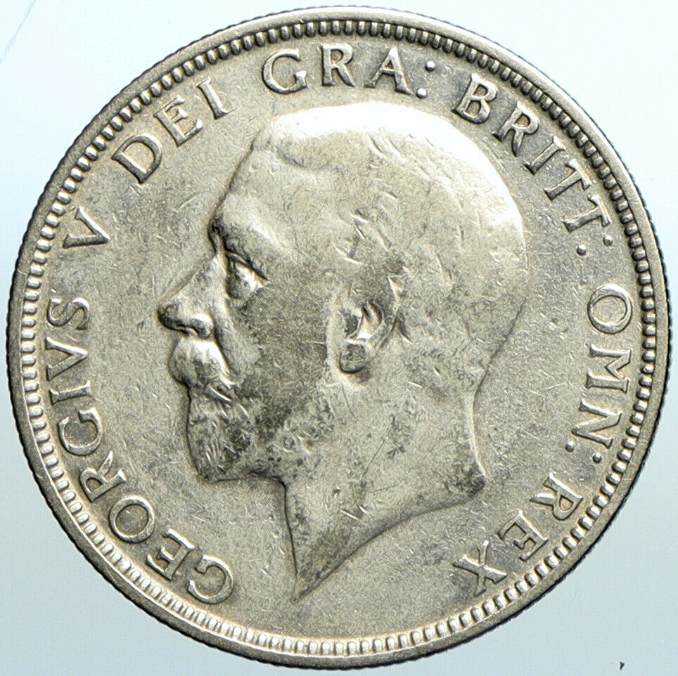 1929 United Kingdom Great Britain GEORGE V Silver Florin 2 Shilling Coin i101967