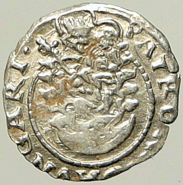 1612 KB HUNGARY King Matyas Matthias II Madonna Child Silver Denier Coin i101393