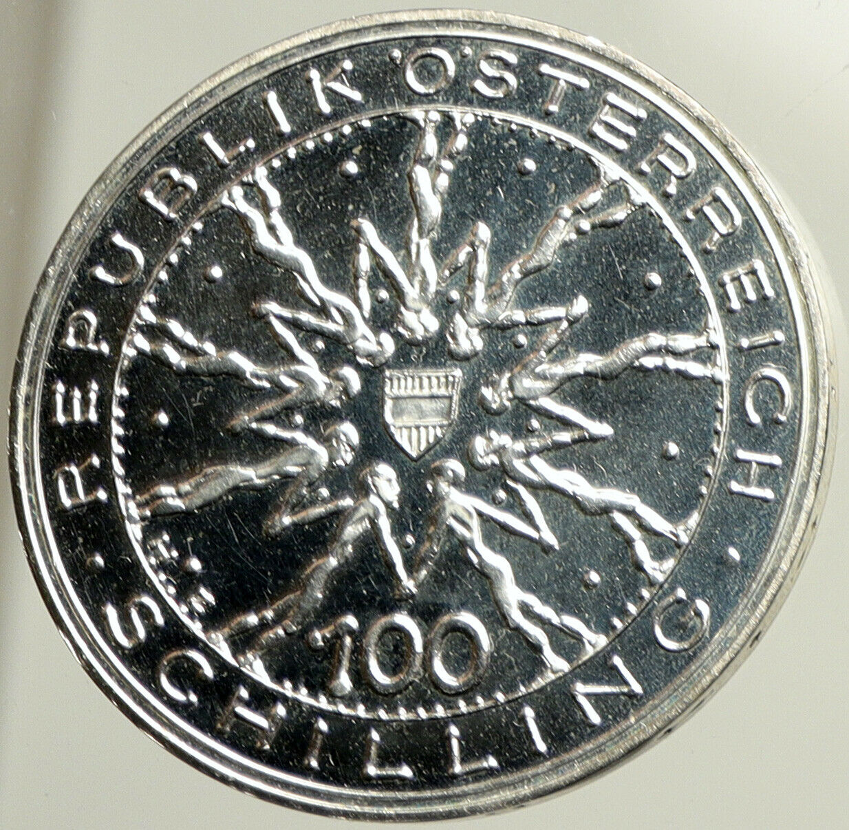 1978 AUSTRIA Schlacht von Durnkrut OLD Proof Silver 100 Schilling Coin i102490