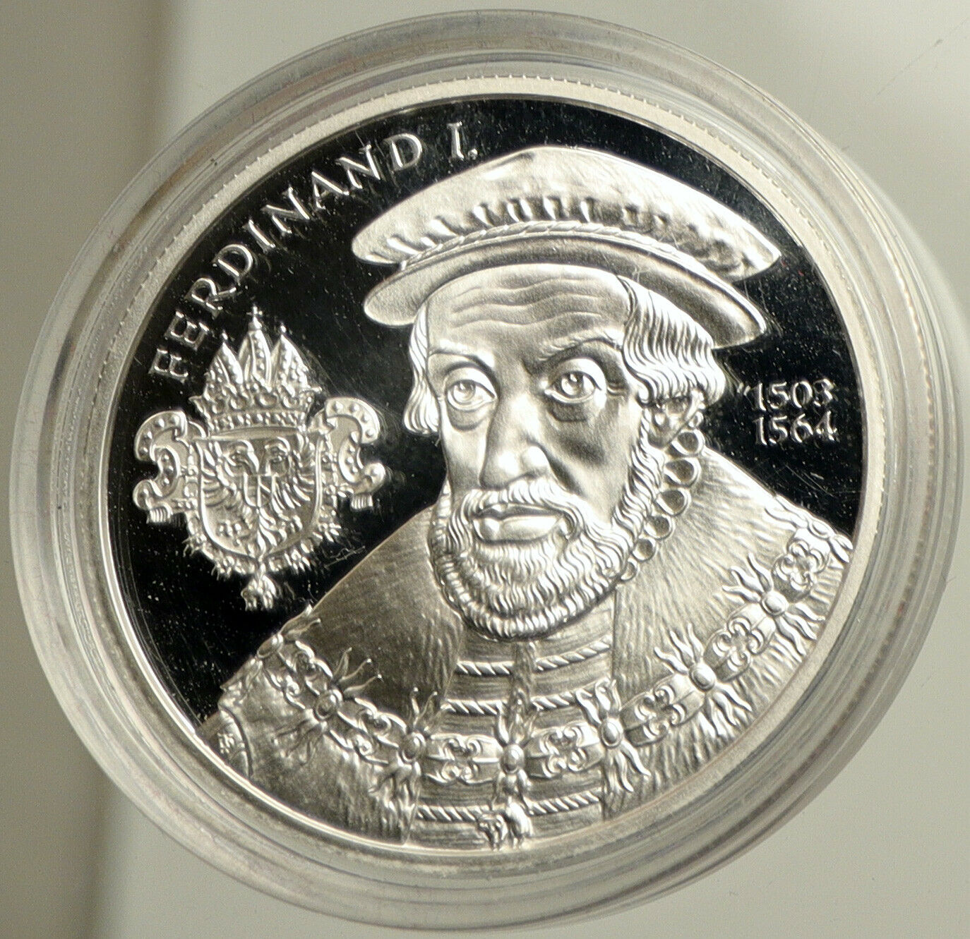 2002 AUSTRIA King Ferdinand I & Knights OLD Proof Silver 20 Euro Coin i102515