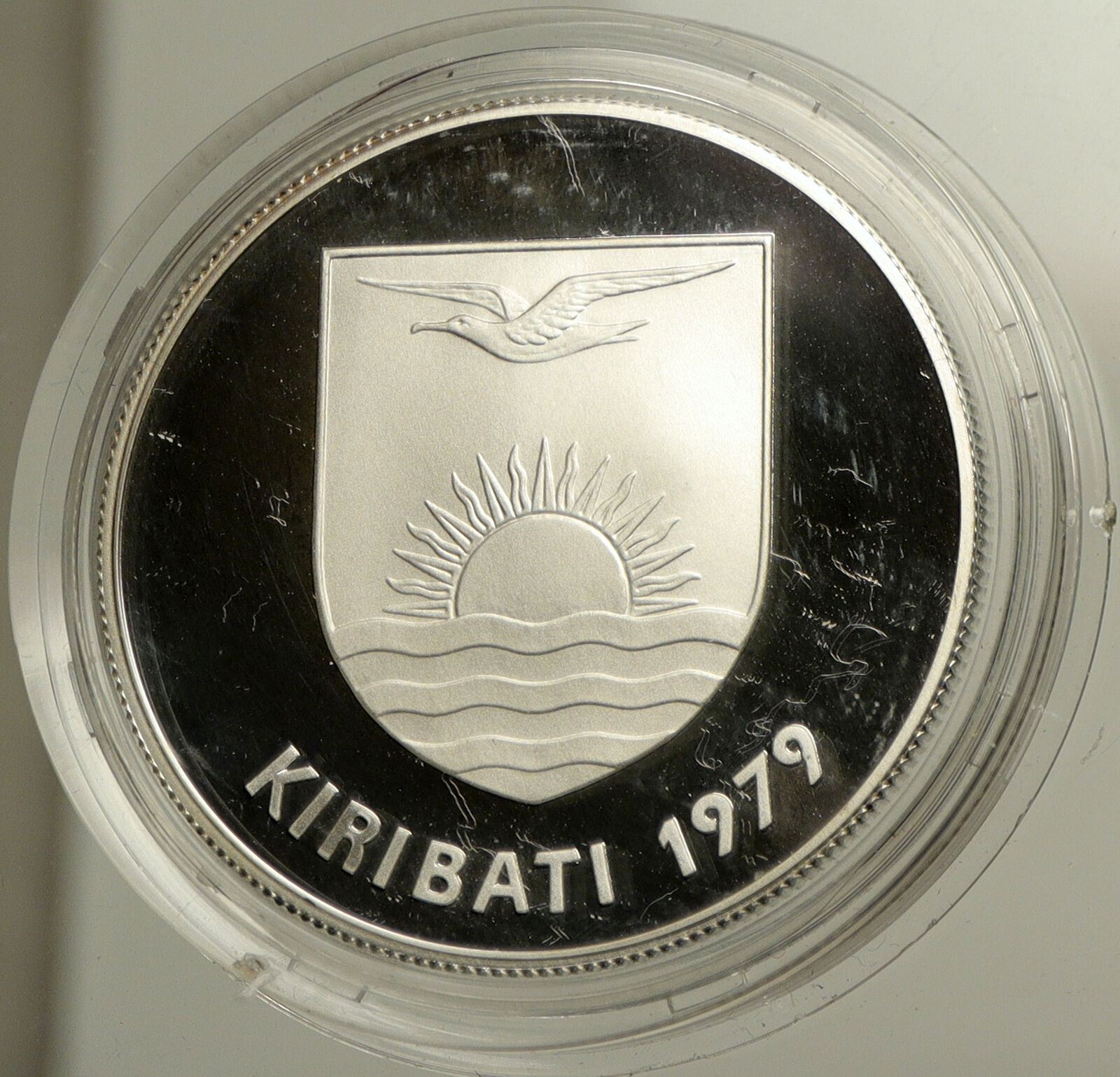 1979 KIRIBATI Independence from UK VINTAGE Proof Silver 5 Dollar Coin i102503