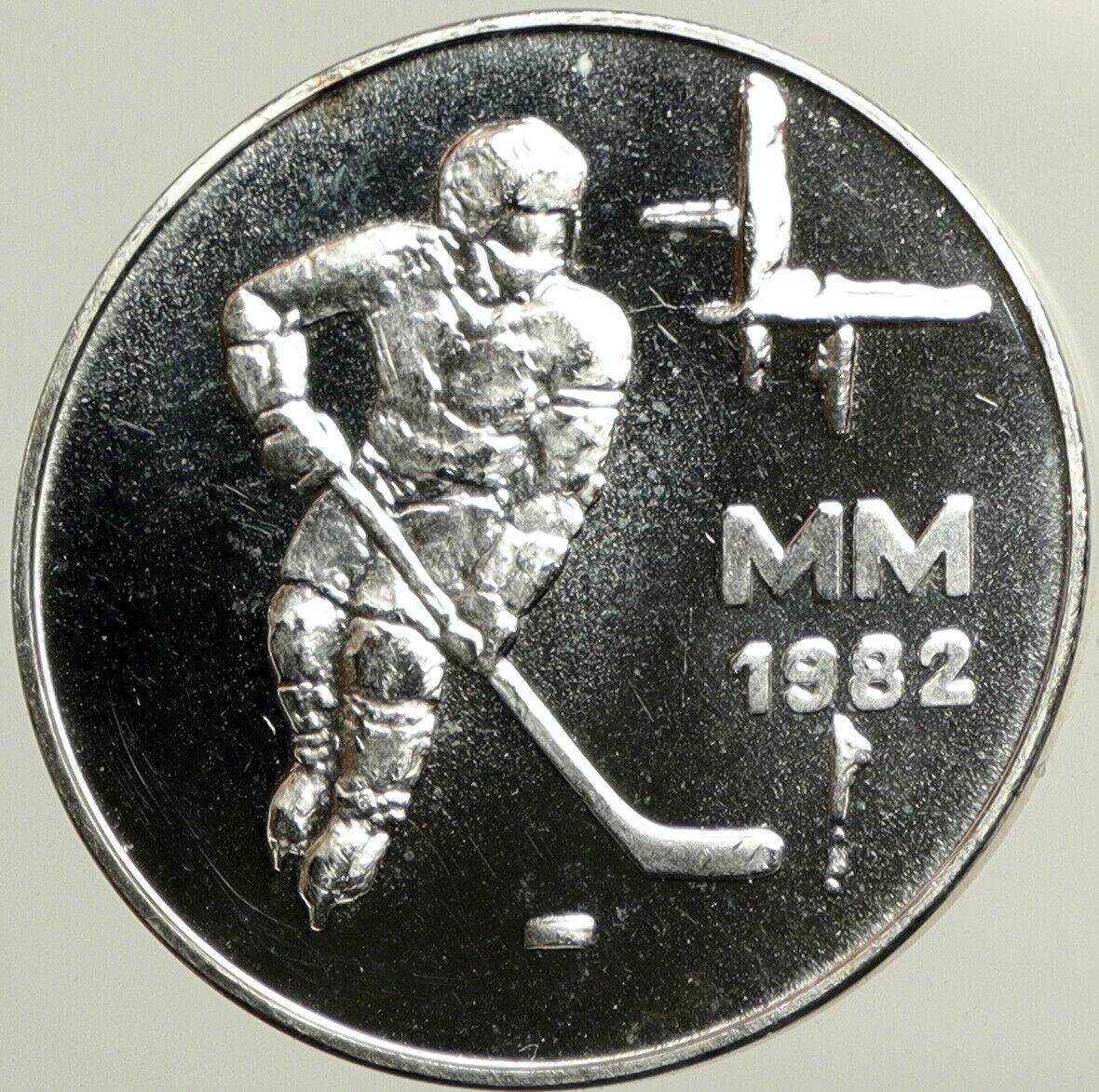 1982 FINLAND World Athletics Championship VINTAGE Silver 50 Markkaa Coin i102456