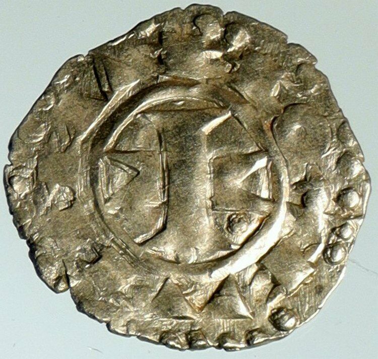 1100-1200 FRANCE Melgueil Maguelonne ANTIQUE Silver Denier Medieval Coin i102303