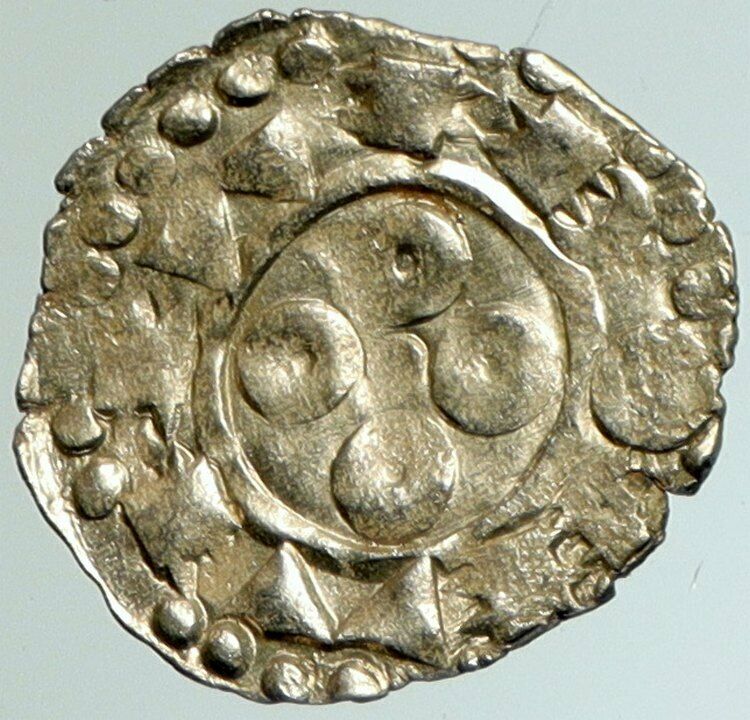 1100-1200 FRANCE Melgueil Maguelonne ANTIQUE Silver Denier Medieval Coin i102303