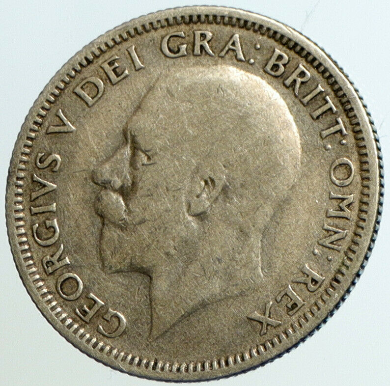 1928 Great Britain UK United Kingdom King George V SILVER SHILLING Coin i102291