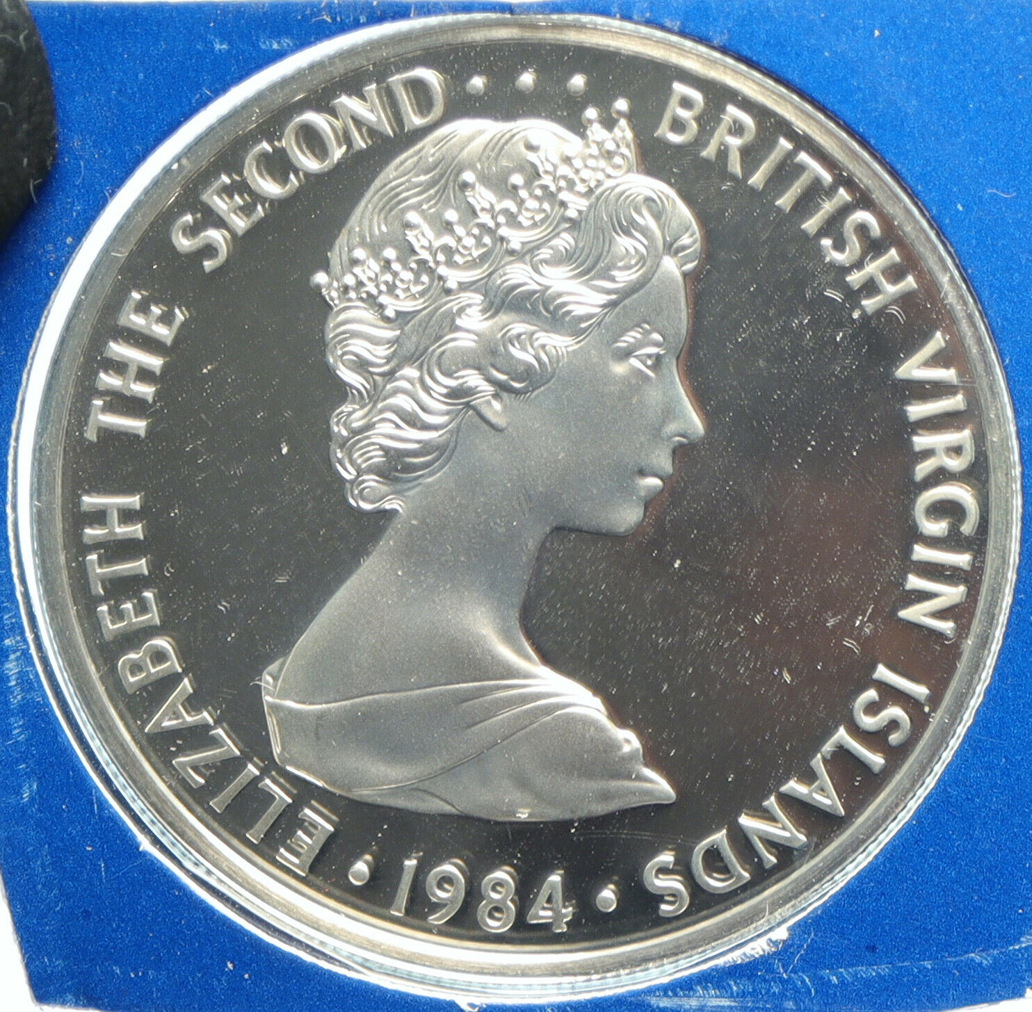 1984 British Virgin Islands UK Elizabeth II BIRDS Proof Silver $5 Coin i102112