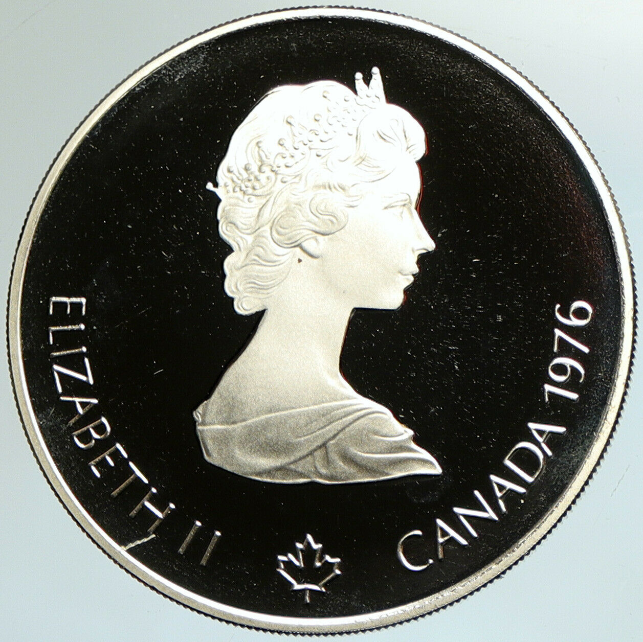 1976 CANADA Elizabeth II Olympics Montreal BOXING Proof Silver $5 Coin i102136