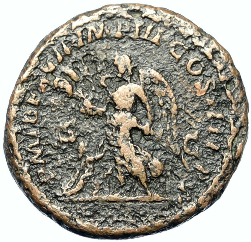 CARACALLA Authentic Ancient 198AD ROME MINT Antique Roman Coin VICTORY i100485