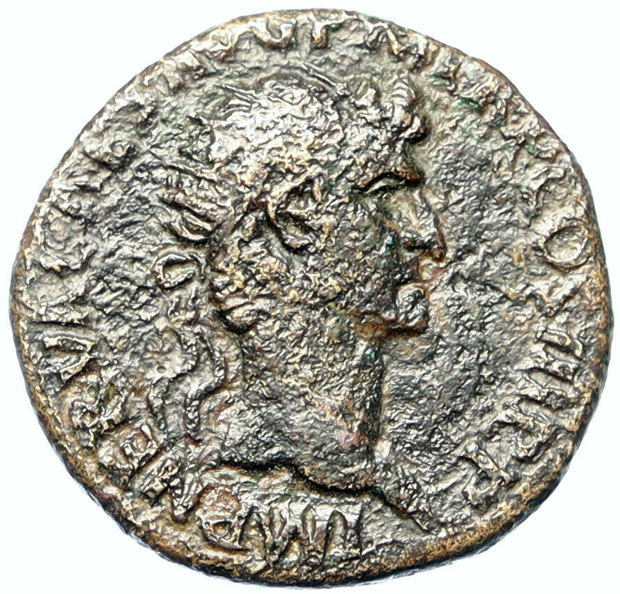 NERVA 97 AD Authentic OLD Ancient Antique Roman Dupondius Coin SC Eagle i100491